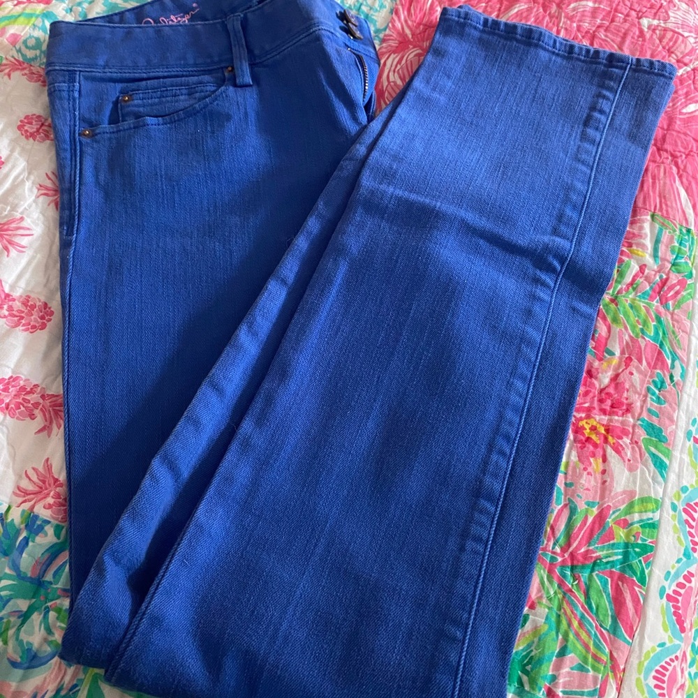 Lilly Pulitzer Blue Jeans.